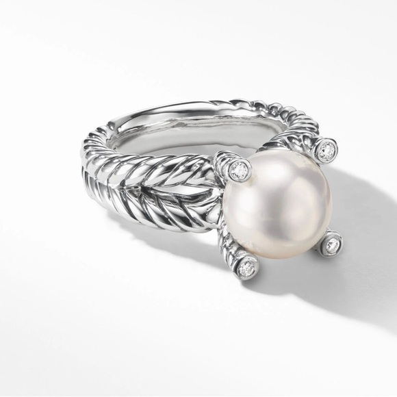 David Yurman Jewelry - David Yurman Pearl Diamond Ring